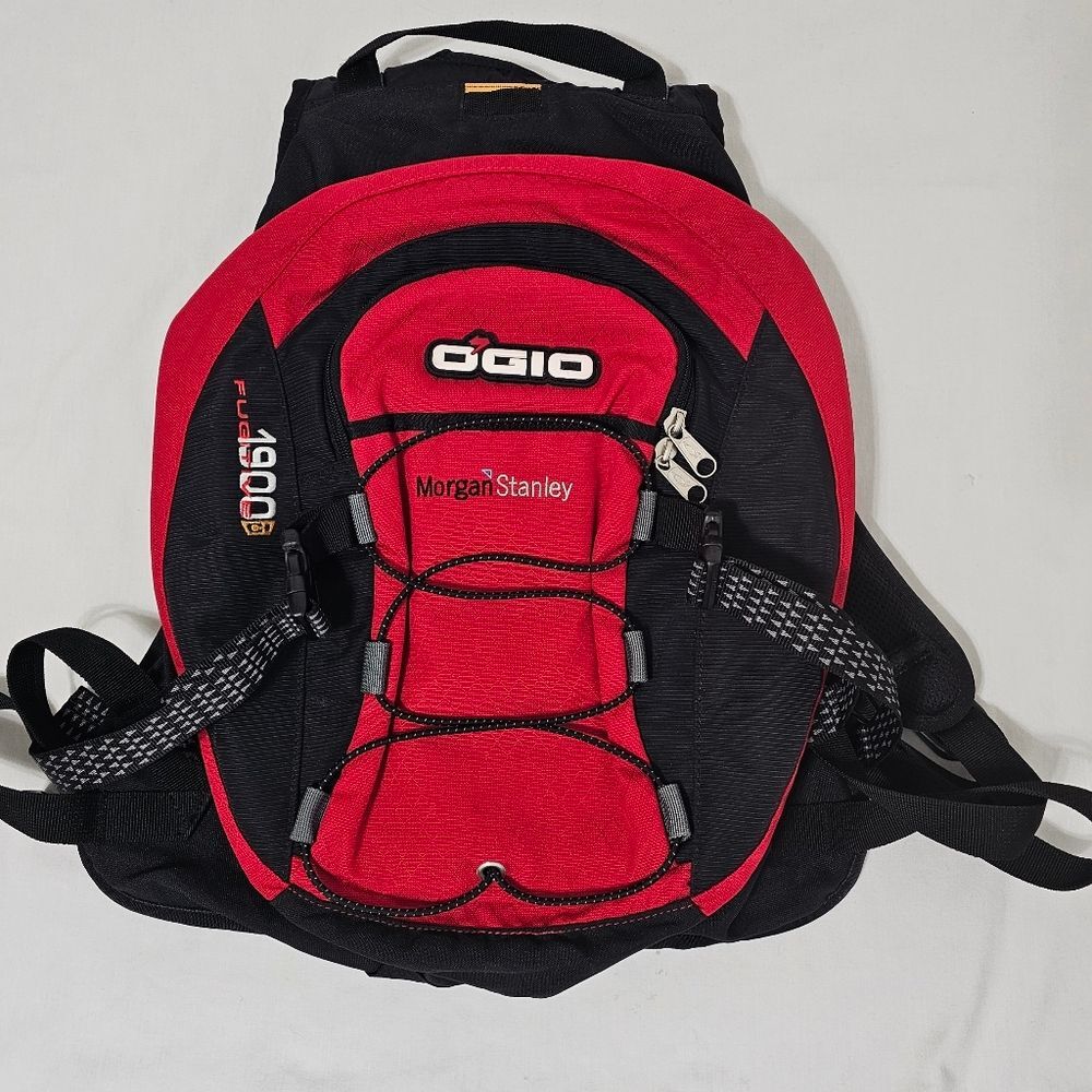 OGIO Sport Fugitive 1900 Backpack Red Black Morgan Stanley Bag Laptop Daypack